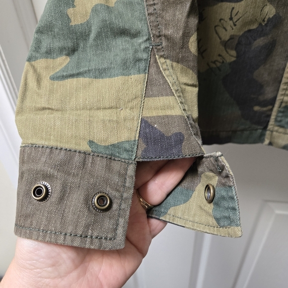 Alpha Industries F-2 French Field Deco Woodland Camo Jacket Coat - Picture 7 of 10